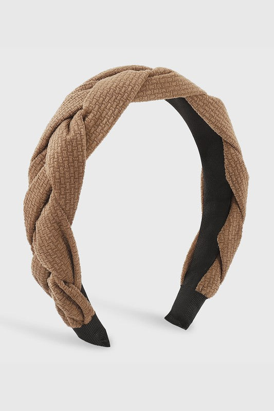 Textured Braid Twist Headband- 3 Colors