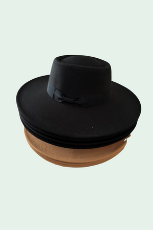 Wide Brim Panama Hat-Ribbon- 3 Colors