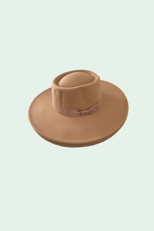 Wide Brim Panama Hat-Ribbon- 3 Colors