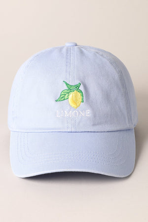 Limone- Sky Blue Baseball Cap