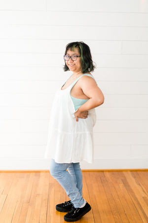 The Heather Newman Ivory Cami Top- PLUS SIZE