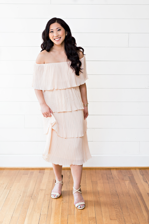 The Jen Ann- October Breast Cancer Awareness Specialty Blush Dress