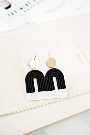 Crescent Drop Earring Single Layer