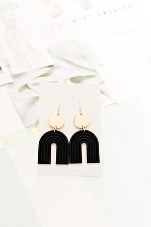 Crescent Drop Earring Single Layer